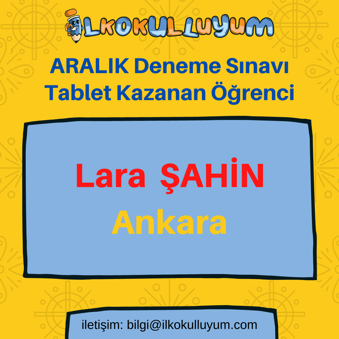 2022/2023 TÜRKİYE GENELİ ÖDÜLLÜ DENEME SINAVI 2 HEDİYE ÇEKİLİŞİ SONUÇLARI