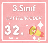 3. SINIF 32. HAFTA DEĞERLENDİRME ÇALIŞMALARI